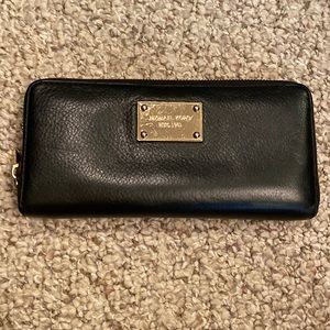 Michael Kors black and gold wallet (8 1/2 by 4)